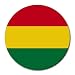 Bolivia Flag Round Mouse Pad