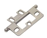 Cabinet Non-Mortise Hinges Satin Nickel