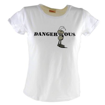 Nici T-Snax Shirt DANGEROUS white