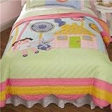 Tias Doll- House Full / Queen Quilt with 2 Shams