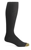 IMAGE OF Gold Toe Men's ADC Aquafx Jersey Over the Calf Dress Sock, 10-13 Black