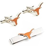 Texas Longhorns Cufflinks and Tie Bar Gift Set