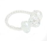 Crystal Clear Single Band Triplet Swarovski Crystal Ring