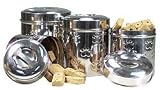 Embossed Stainless Steel Treat Canister - Small