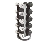 Vertical 5 Pair Rack Hold Any Style Dumbbell