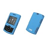 EMPIRE Light Blue Rubberized Snap-On Cover Case for Samsung Propel A767