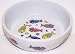 Vo-Toys Ceramic Cat Dish with Fish Skeltons 5.25in