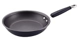 KitchenAid Hard-Base Porcelain Aluminum Nonstick 10-Inch Open French Skillet, Navy