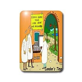 Londons Times Religion Heaven Hell Cartoons - Username And Password Please - Light Switch Covers - single toggle switch