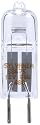 Sylvania 58660 50-Watt 12-Volt Halogen Single Ended Quartz Lamp with Clear Finish and GY6.35 Bi-Pin Base, 1-Pack #50T4QCLRP