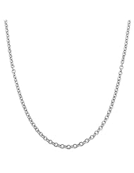 14 Karat White Gold 2.1-mm Round Cable Chain (18 Inch)