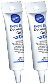 Blue Cake Decorations - Two (2) MESSAGE DETAIL Decorating Gel - Blue by Wilton - The PartyWorks