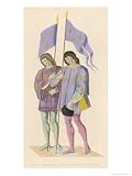 Heralds in France at the Time of the Death of Charles VI Art Giclee Poster Print by Henry Shaw, 18x24