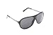 Zoom Underground Sunglasses Black Plastic Carrera Frame with Subtle Metal Detail on Wide Brow, Metal Temples/Grey  Lenses. Large