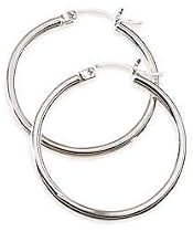 Signature Tarnish Free Polished Hoop STERLING SILVER