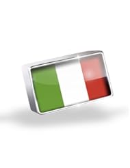 Jewelry: Floating Charm Italian Flag Fits Glass Lockets, Neonblond - NEONBLOND