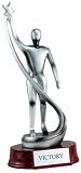Victory Trophies - 11 inches Silver Resin Star Victory FigureIMAGE