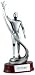 Victory Trophies - 11 inches Silver Resin Star Victory Figure_s-1