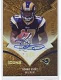2008 Upper Deck Icons Rookie Autographs Rainbow #127 Donnie Avery - St. Louis Rams (Autographed Card - Serial #d to 135) (Football Cards)