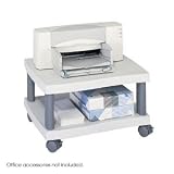 Safco Wave Under Desk Printer Stand - Printer stand - charcoal, attractive light gray