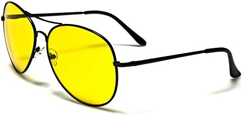 Air Force Brand Aviator Sunglasses--Classic Style and Shape (Driving Black w/My Shades Pouch)