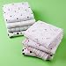 Aden + Anais Aqua / Brown Muslin Swaddling Blankets - 4 Pack