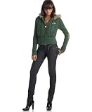 Apple Bottoms - Apple Bottoms Plus Size Hooded Cable Jacket & Boot-Leg Jeans
