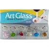 Art Glass Wine Charms Assorted Multi Colored Discs