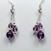 Double Drop Earrings - Amethyst
