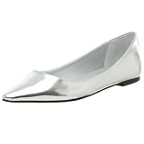 MIA Womens Hepburn Flat,Silver Mirror,7 M