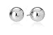 Amazon Collection 14k White Gold 7mm Ball Stud Earrings