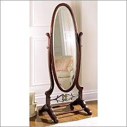 Powell Accent Heirloom Cheval Mirror w/ Brass Accents