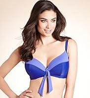 Tonal Striped Bikini Top