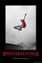 Possibilities Skateboarder Motivational Poster 24x36 Poster Print, 24x36 Poster Print, 24x36