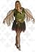 Plus Size Green Foliage Fairy Garden Fairy fun with a Tattered Halloween Costum Touch