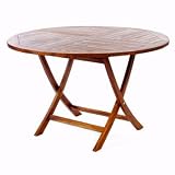 ATC - TR48 Teak Round Folding Patio Table