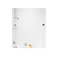 Swanstone TI-5-010 Veritek Five Panel Tub Wall Kit, White Finish