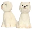 Ceramic Pottery Westie Dog Salt and Pepper Shakers 3.5"H Two Sets
