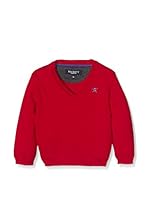 Hackett London Jersey Cott Cash V T (Rojo)