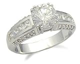 Created Diamond Cubic Zirconia Ring