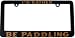I'D RATHER BE PADDLING license plate frame