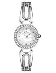 Bulova Womens 96L126 Crystal Bangle Mother of Pearl Dial Watch