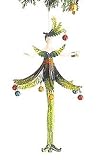 Review Russ Berrie  / RUSS Masquerade Ball Decorina D' Tree Christmas Ornament 7