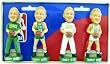 Boston Celtics Larry Bird Forever Collectibles Mini Bobble Head Set - Basketball Sports Merchandise