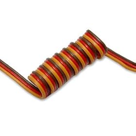 26 AWG Three Strand Servo Wire 3 Feet JR Colors (no ends) from JR Servos