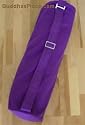 Cotton Yoga Mat Bag with Full Length Zipper [Purple]