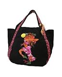 Betseyville The Betsey's Pin Up Large Shopper in Black & Pink,Bags (Handbags/Totes) for Women