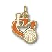 New York Knicks 1/2in Heart Pendant 10kt Gold/10kt Yellow Gold
