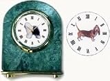Basset Hound Marble Arch Clock, 2.5 Inches Tall