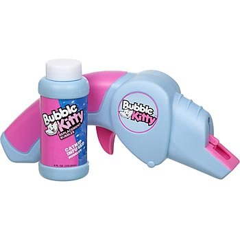 Happy Dog Toys Bubble Kitty, The Original Scented Bubble Blowin' Cat Toy - 1 Set